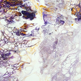 detail of acrylic pouring painting